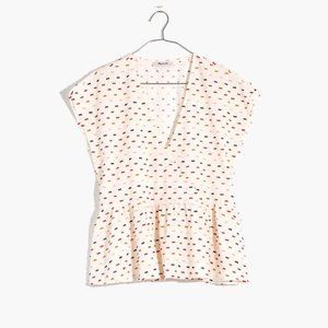 BESTSELLER Peplum Crossover Top in Rainbow Clipdot